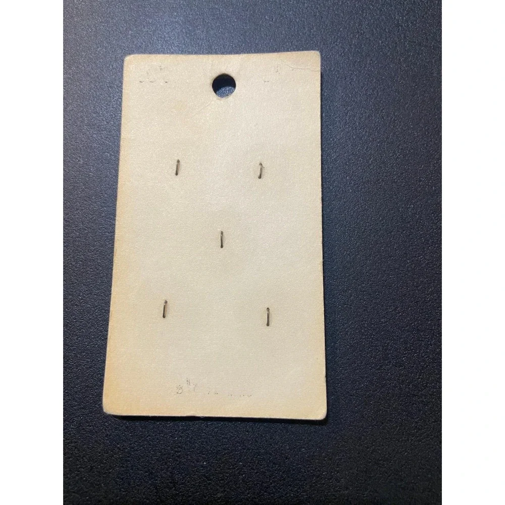 Vintage Fleur 5 Buttons on Card 5/8 Inch Size 24 Gray Swirl Plastic Sewing Craft